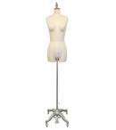 dress form Industry Grade Female Half Body Dress Form with Partial Legs and Collapsible Shoulders (601A)